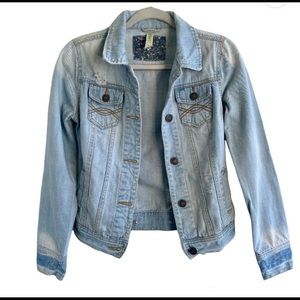 Denim Co Jean Jacket Distressed Denim